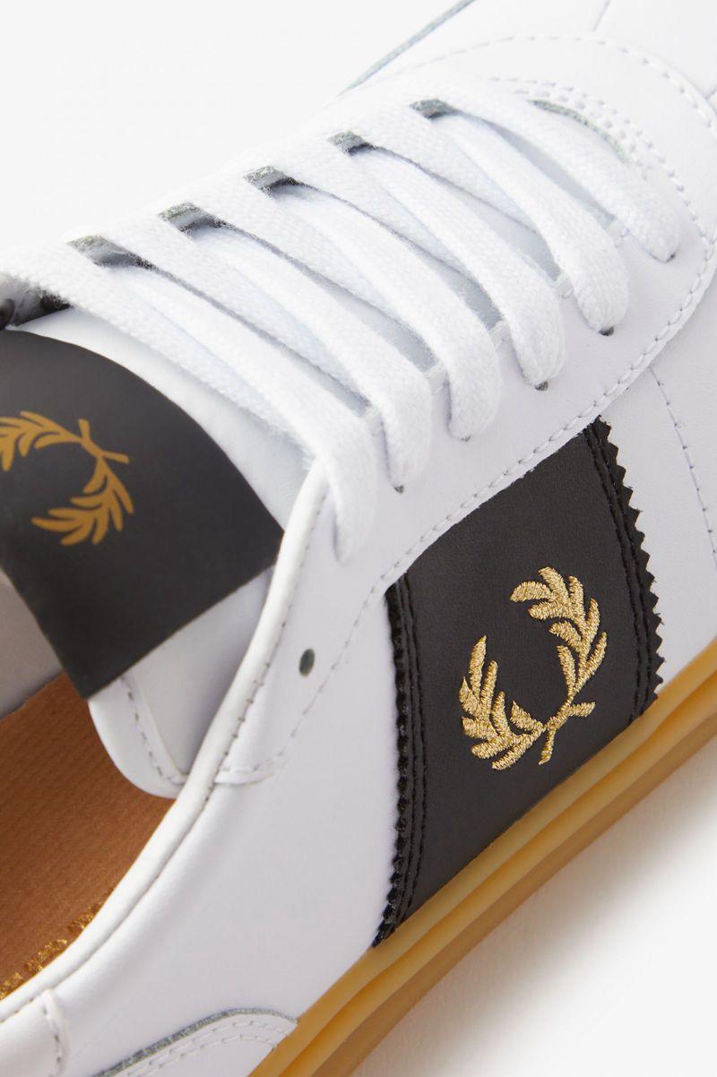 White Fred Perry B400 Men's Shoes | PH 1093GSOL